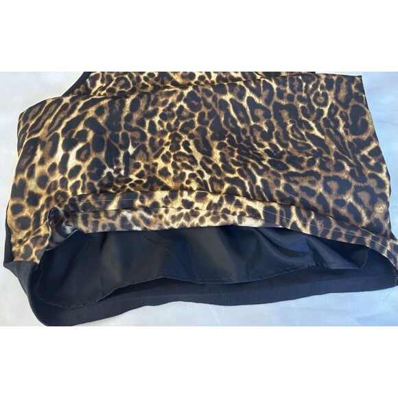 LAUREN RALPH LAUREN Cheetah Print Turtleneck Sleeveless Sheath Dress Medium Knee - Picture 8 of 12